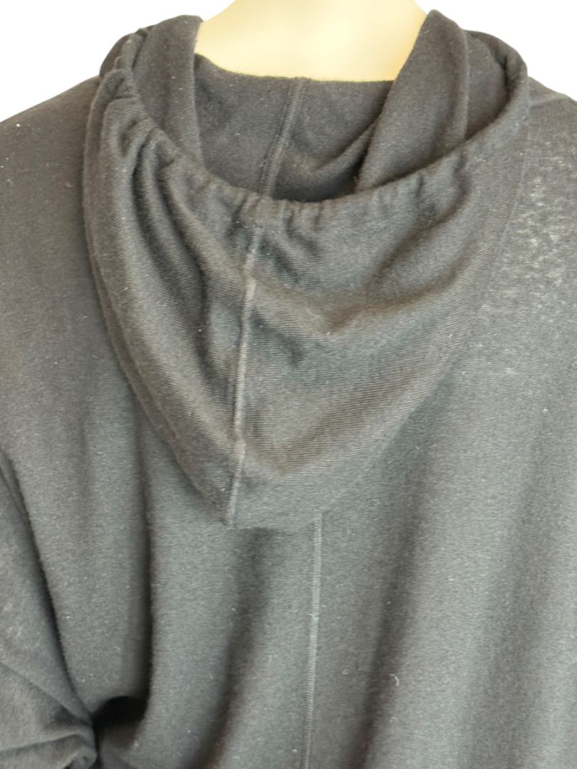 Donna Karan New York 100% Cashmere Black Hoodie – Size M