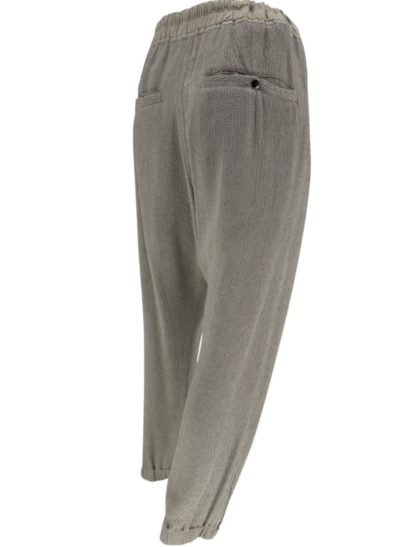 Rick Owens Taupe Draped Tank & Textured Jogger Set - Size IT 42 / US 6