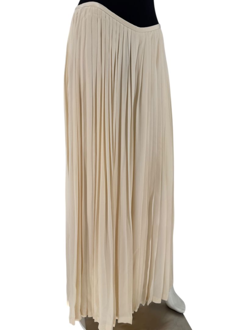 Ralph Lauren Collection Ivory Silk Pleated Palazzo Pants – Size 12