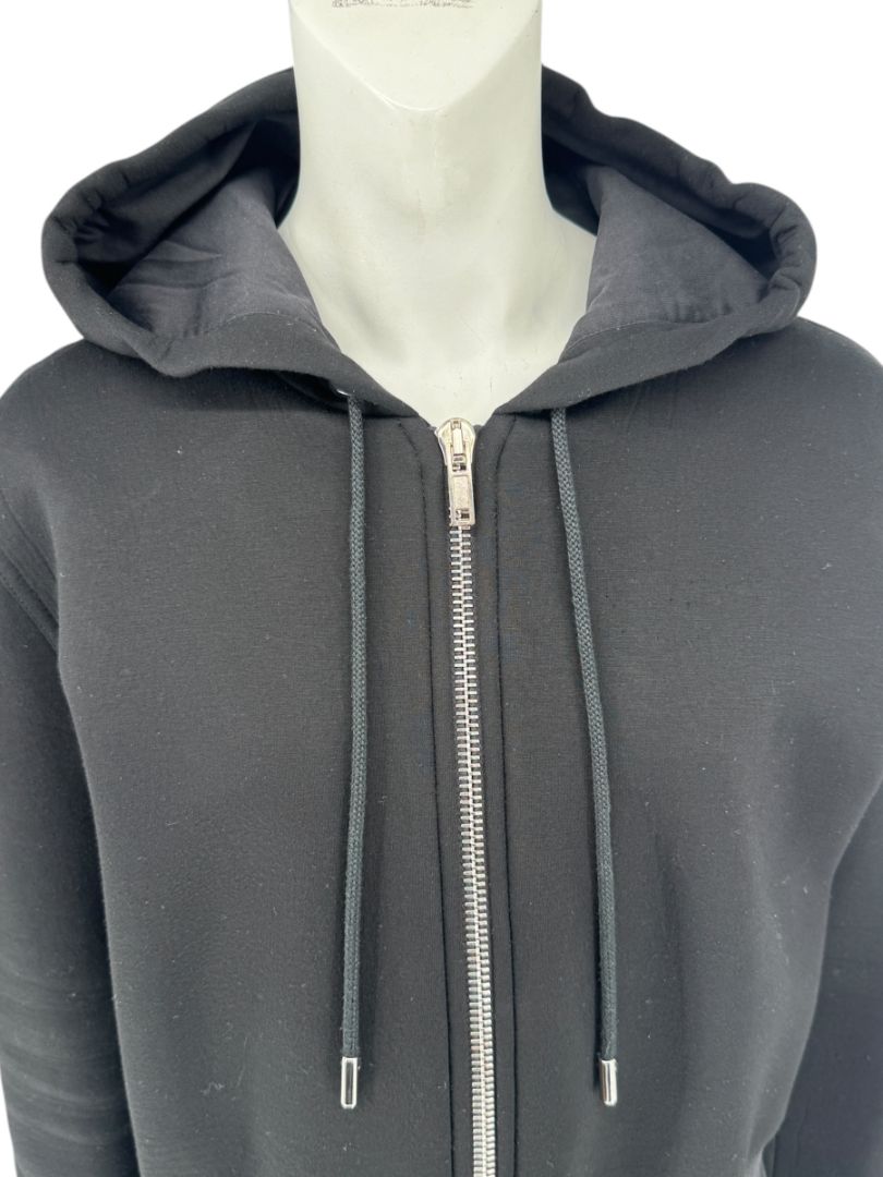 Givenchy Paris Black Cropped Zip Hoodie – Size M