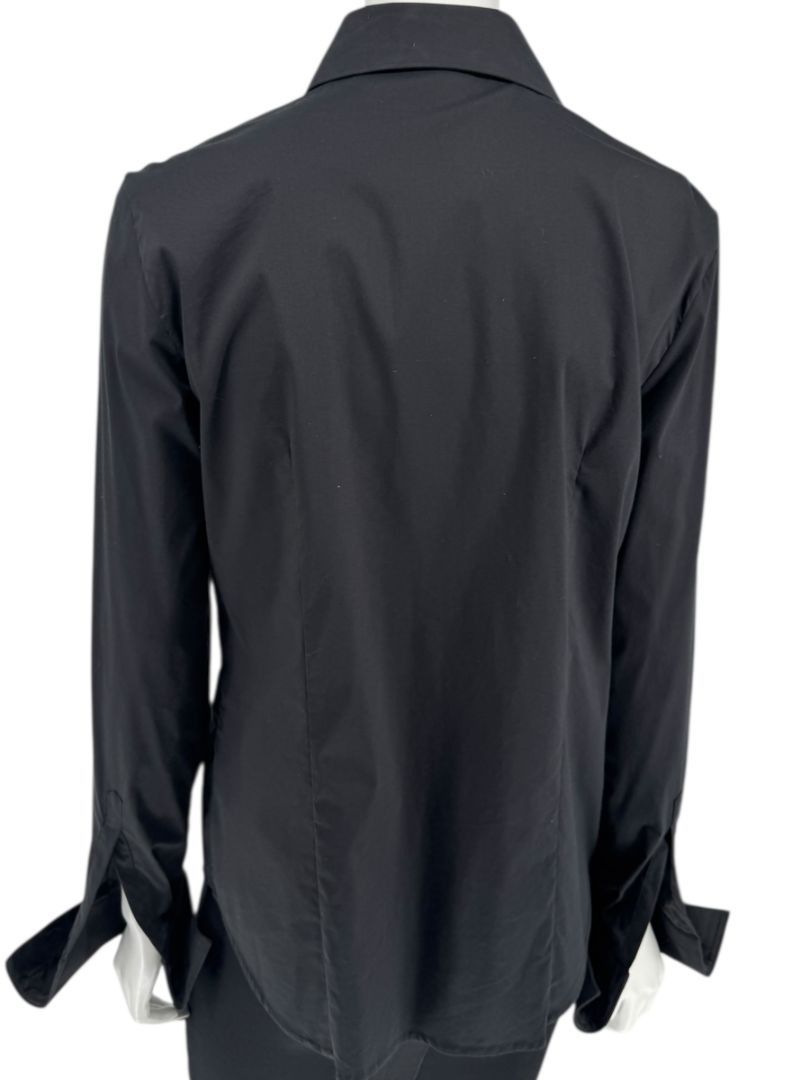 Neil Barrett Black Button-Front Stretch Shirt – Size M