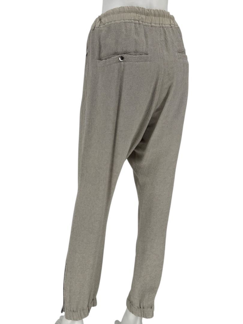 Rick Owens Taupe Draped Tank & Textured Jogger Set - Size IT 42 / US 6