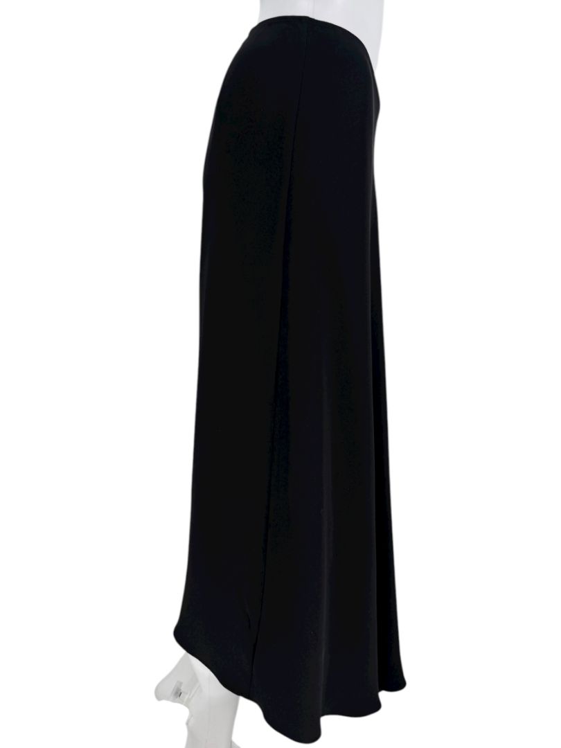 Peter Cohen Black Bias-Cut Maxi Skirt – Size Large