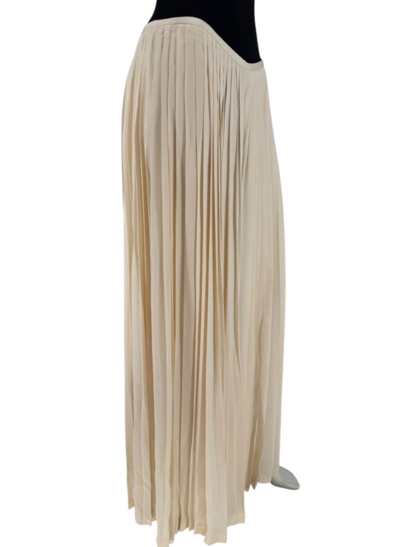 Ralph Lauren Collection Ivory Silk Pleated Palazzo Pants – Size 12