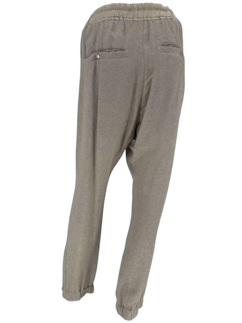 Rick Owens Taupe Draped Tank & Textured Jogger Set - Size IT 42 / US 6