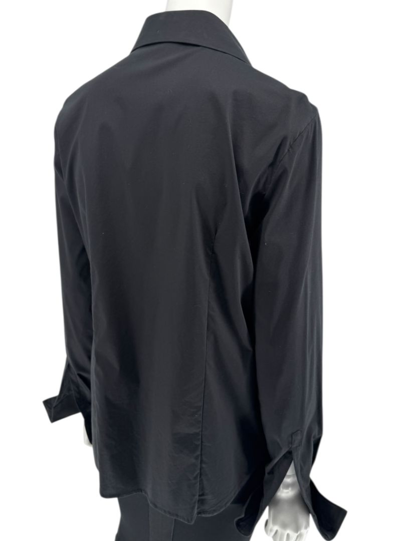 Neil Barrett Black Button-Front Stretch Shirt – Size M