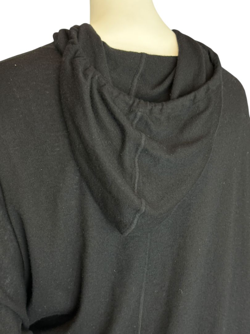 Donna Karan New York 100% Cashmere Black Hoodie – Size M