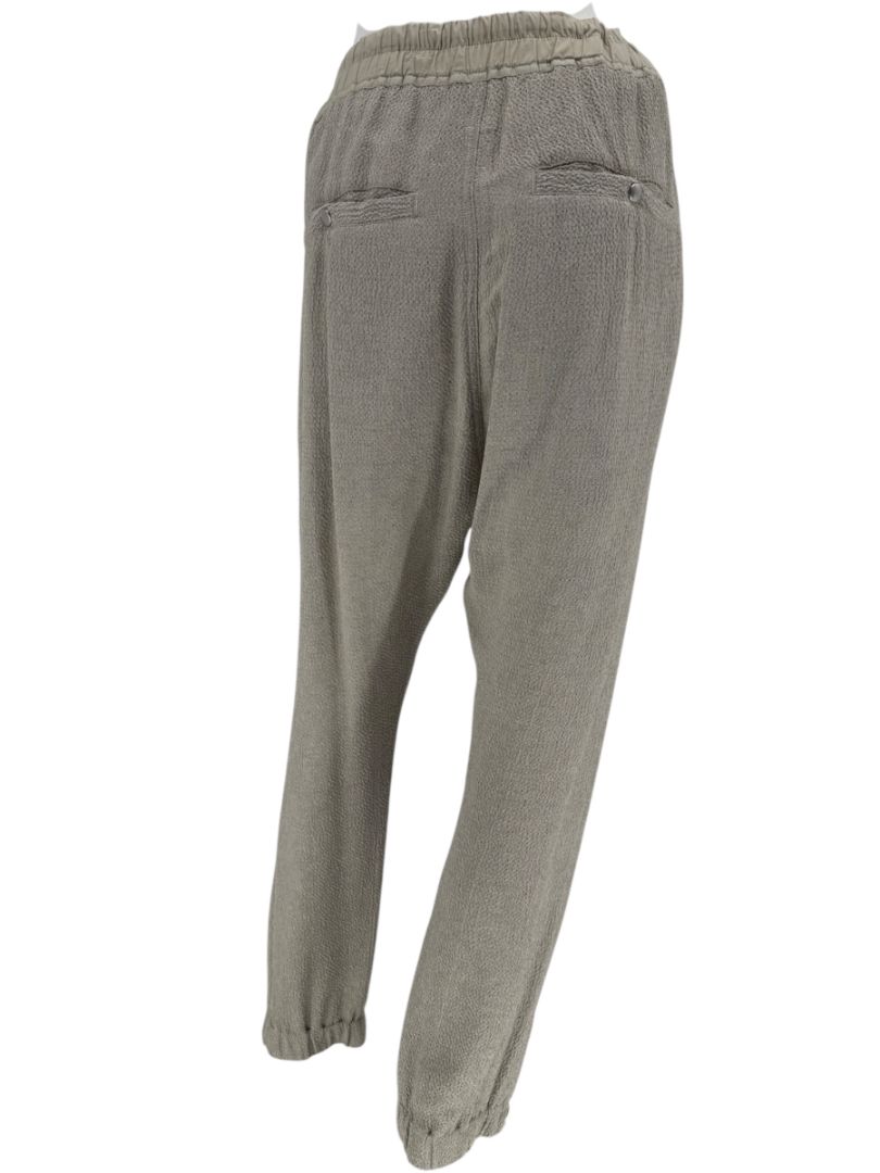 Rick Owens Taupe Draped Tank & Textured Jogger Set - Size IT 42 / US 6