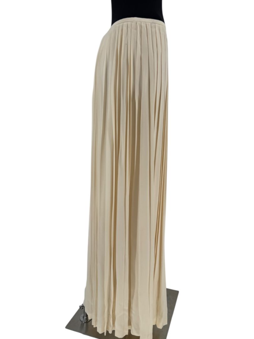 Ralph Lauren Collection Ivory Silk Pleated Palazzo Pants – Size 12