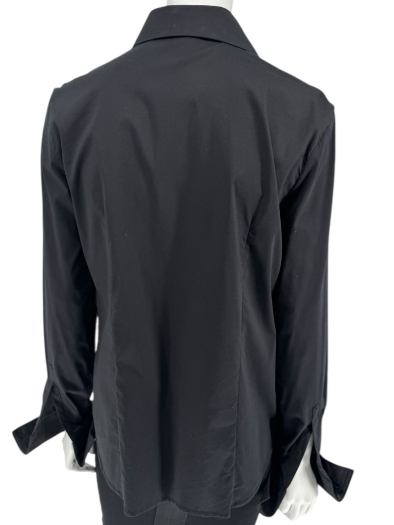 Neil Barrett Black Button-Front Stretch Shirt – Size M
