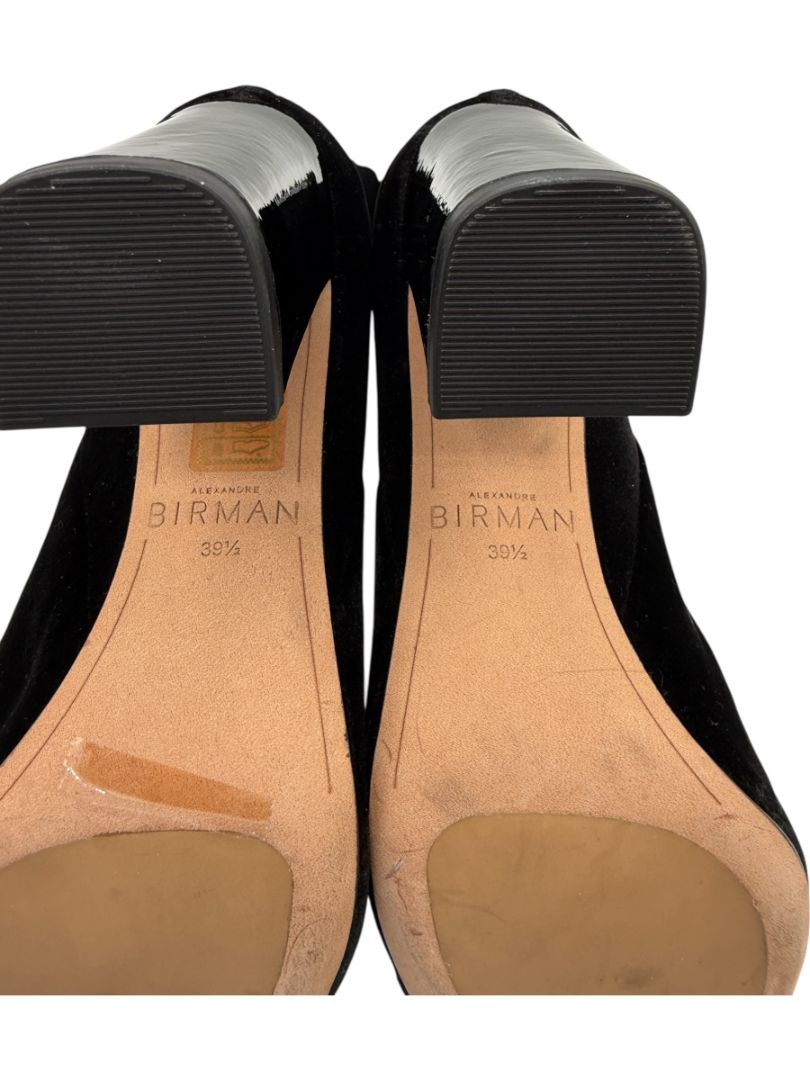 Alexandre Birman Black Velvet Booties – Size 39.5