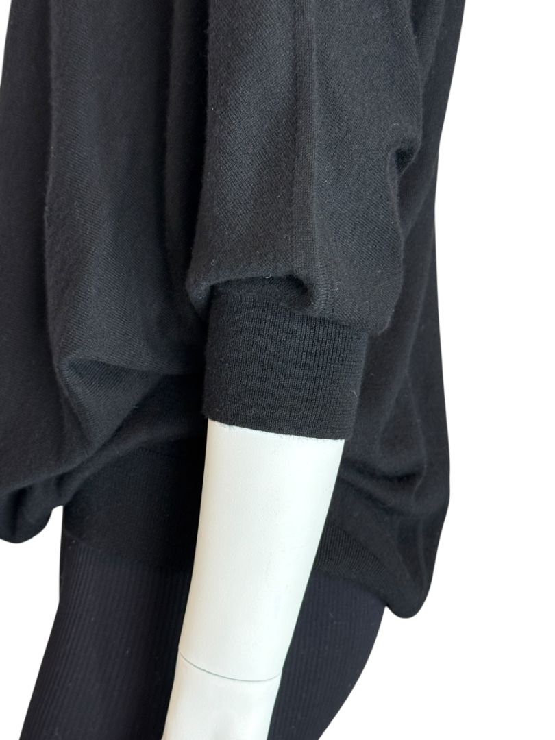 Donna Karan New York 100% Cashmere Black Hoodie – Size M