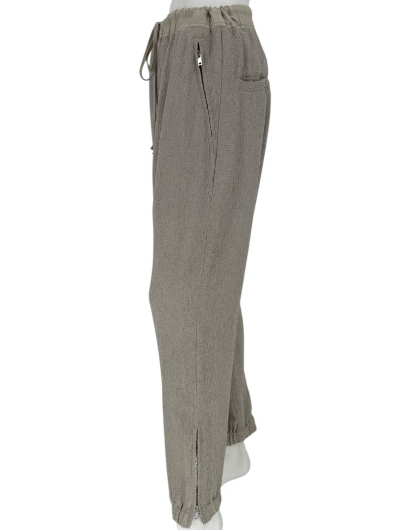 Rick Owens Taupe Draped Tank & Textured Jogger Set - Size IT 42 / US 6
