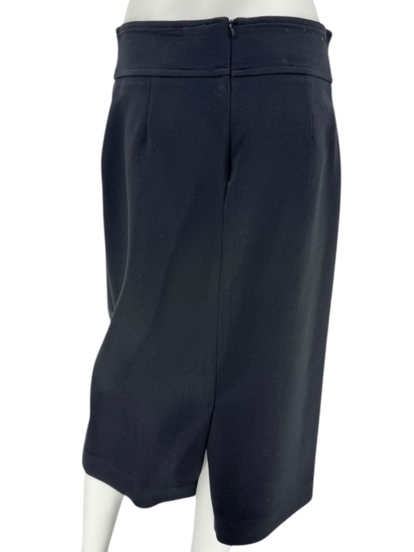 Michael Kors Black Wool-Blend Pencil Skirt – Size 14