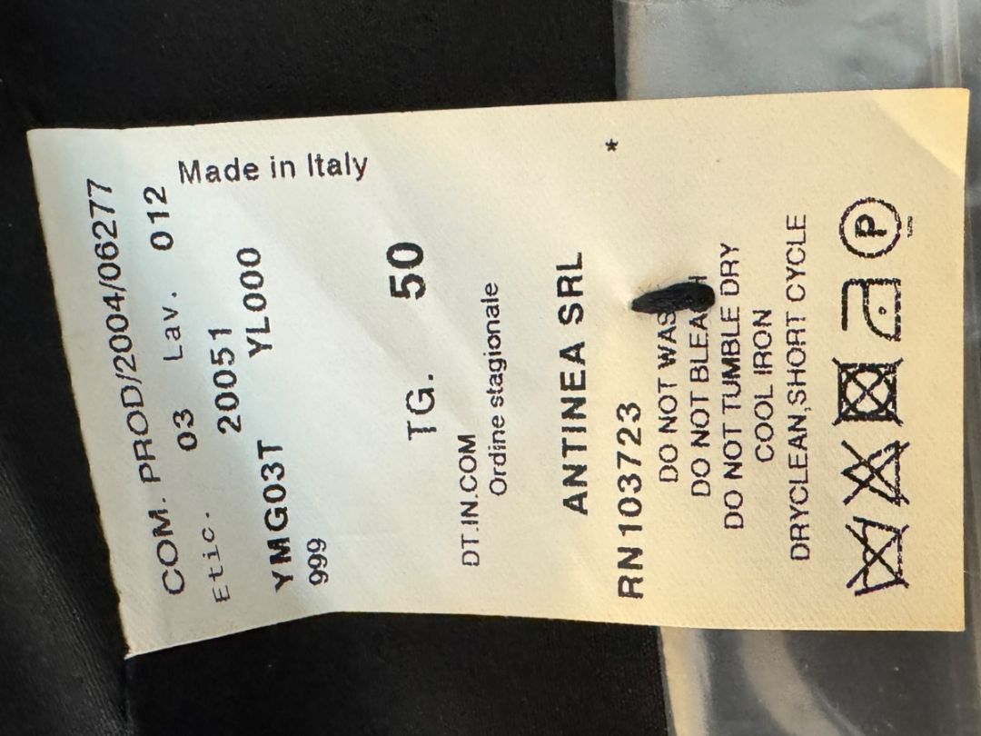 Armani Collezioni Black Silk Peplum Blazer – Size 14