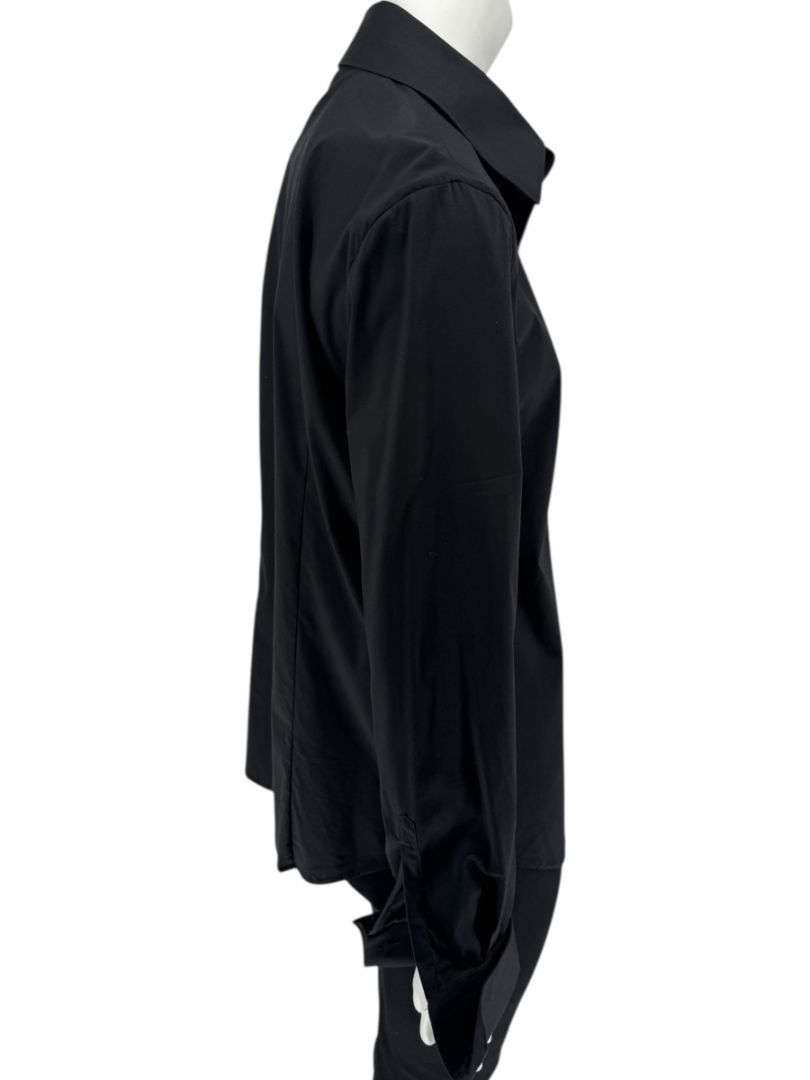 Neil Barrett Black Button-Front Stretch Shirt – Size M