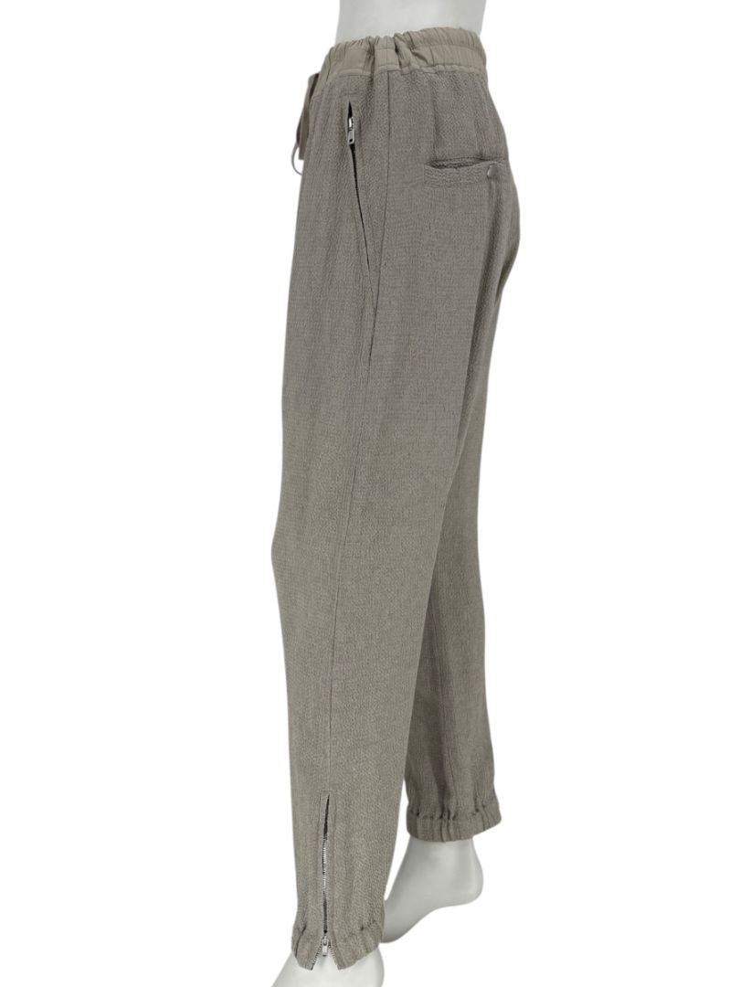 Rick Owens Taupe Draped Tank & Textured Jogger Set - Size IT 42 / US 6