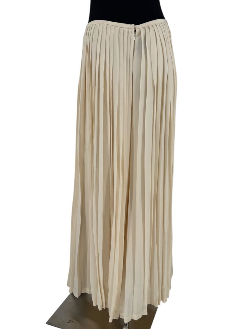 Ralph Lauren Collection Ivory Silk Pleated Palazzo Pants – Size 12