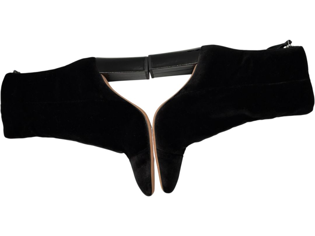 Alexandre Birman Black Velvet Booties – Size 39.5