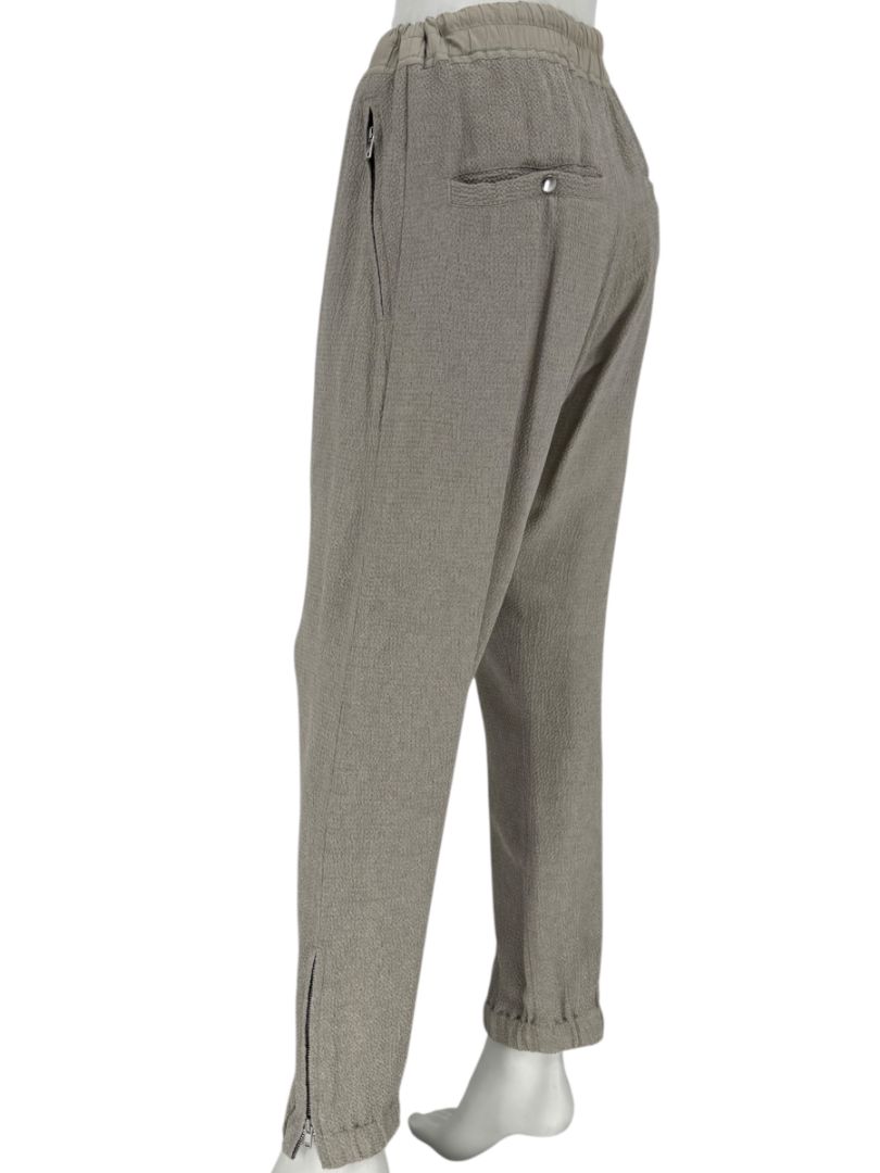 Rick Owens Taupe Draped Tank & Textured Jogger Set - Size IT 42 / US 6