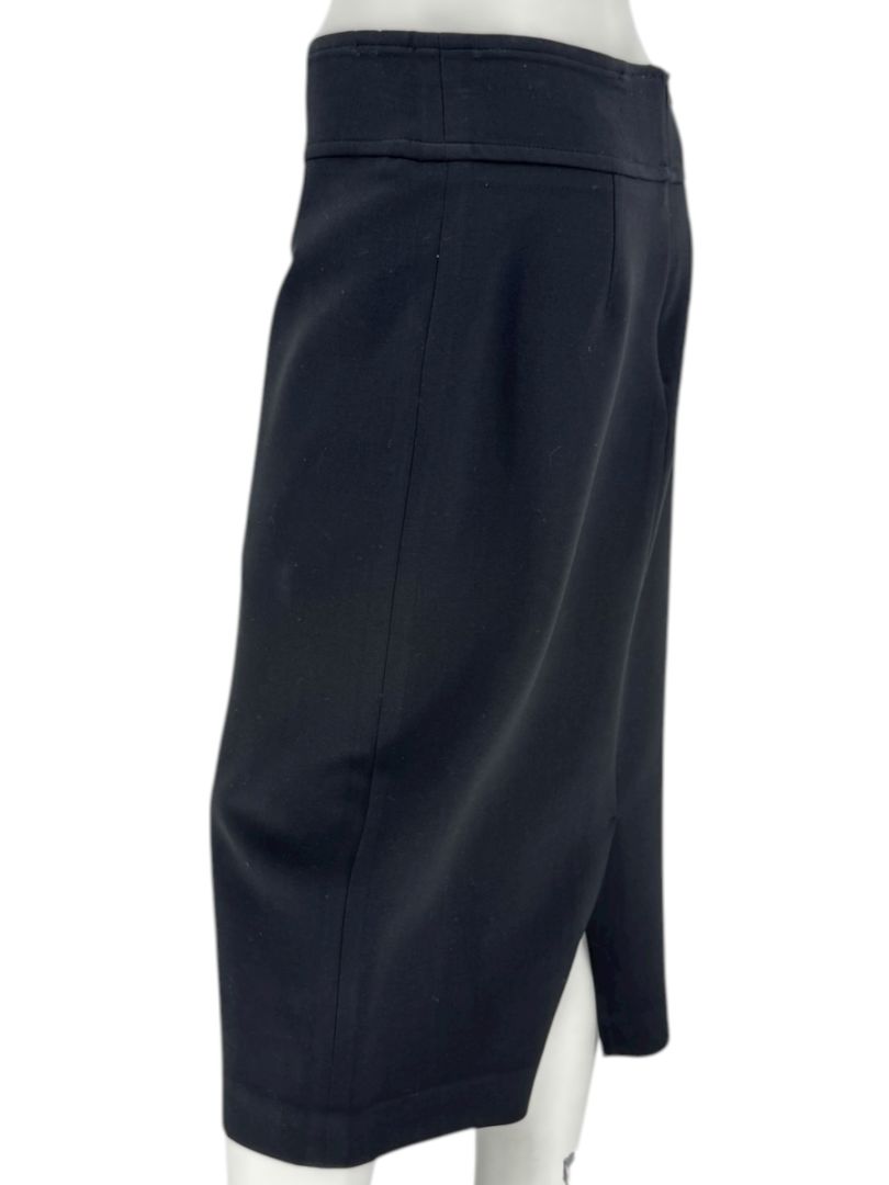 Michael Kors Black Wool-Blend Pencil Skirt – Size 14