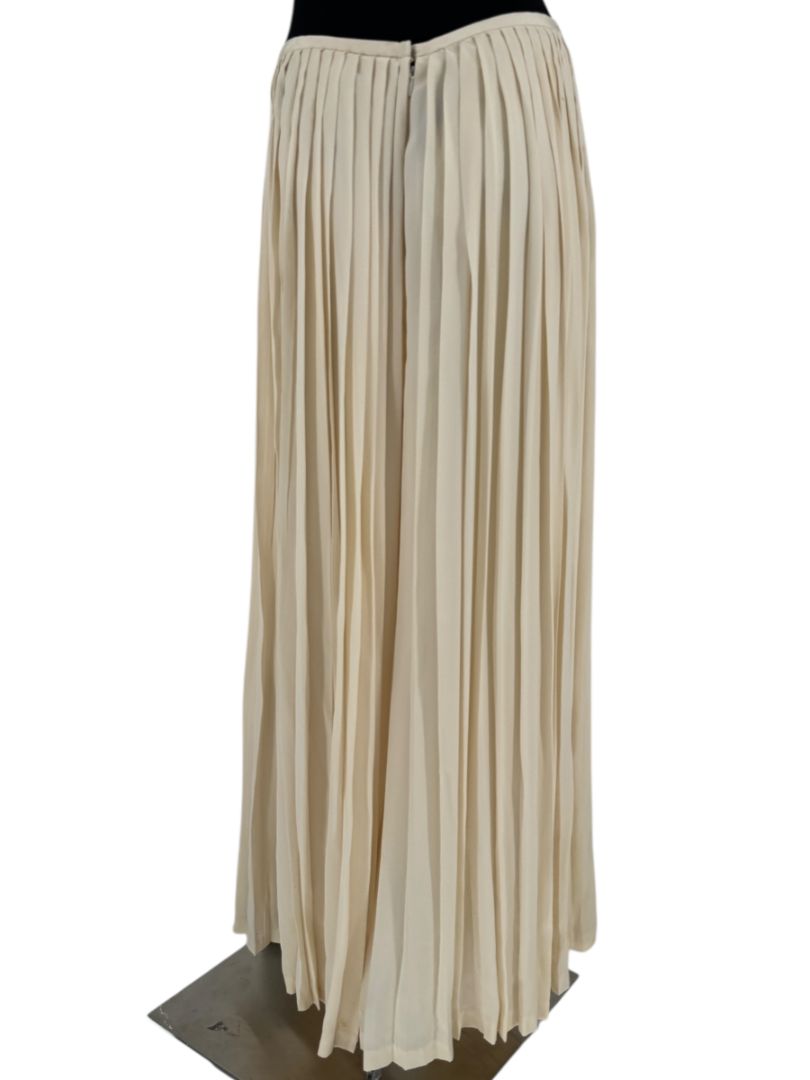 Ralph Lauren Collection Ivory Silk Pleated Palazzo Pants – Size 12