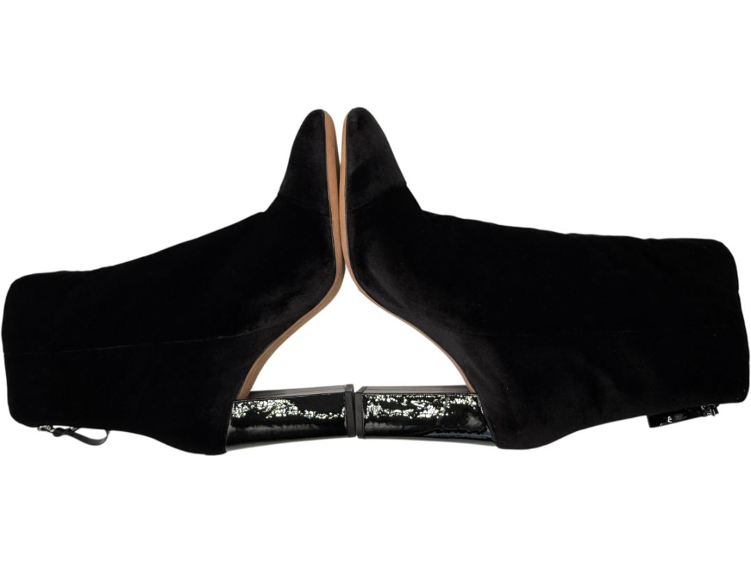 Alexandre Birman Black Velvet Booties – Size 39.5