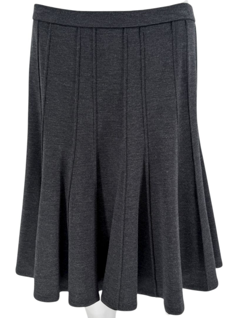 Lida Baday Charcoal Gray A-Line Skirt – Size 10