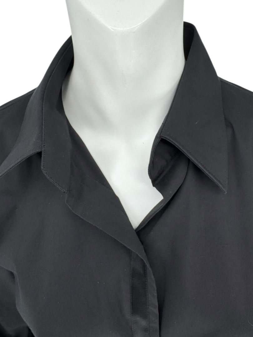 Neil Barrett Black Button-Front Stretch Shirt – Size M