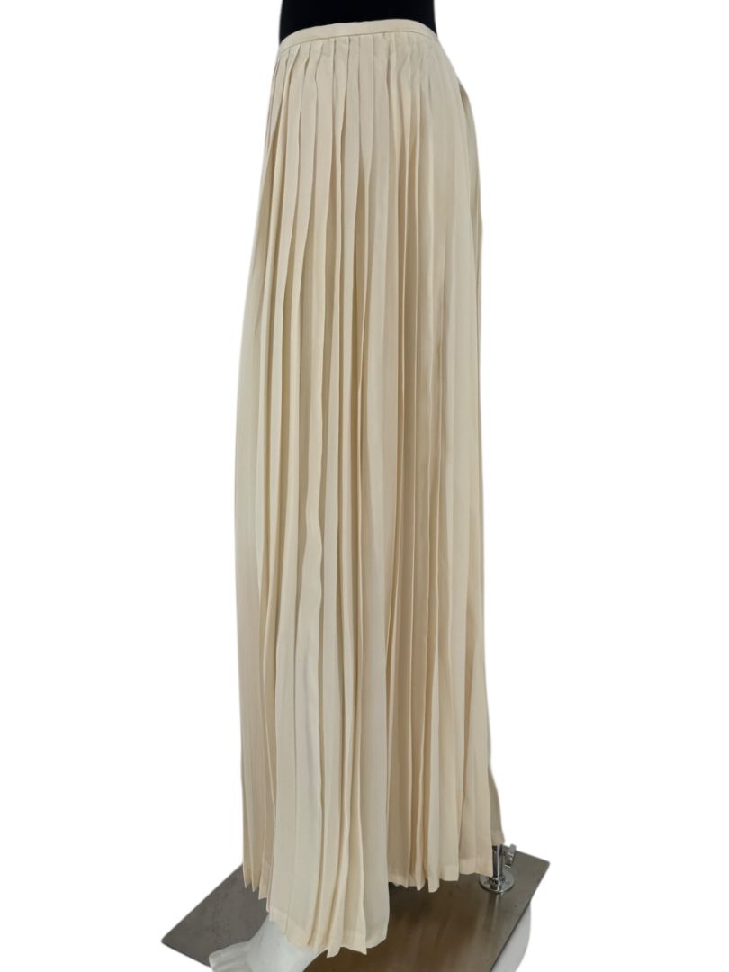 Ralph Lauren Collection Ivory Silk Pleated Palazzo Pants – Size 12