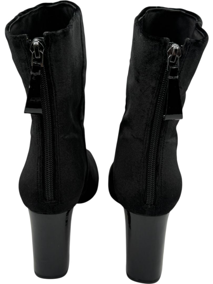 Alexandre Birman Black Velvet Booties – Size 39.5