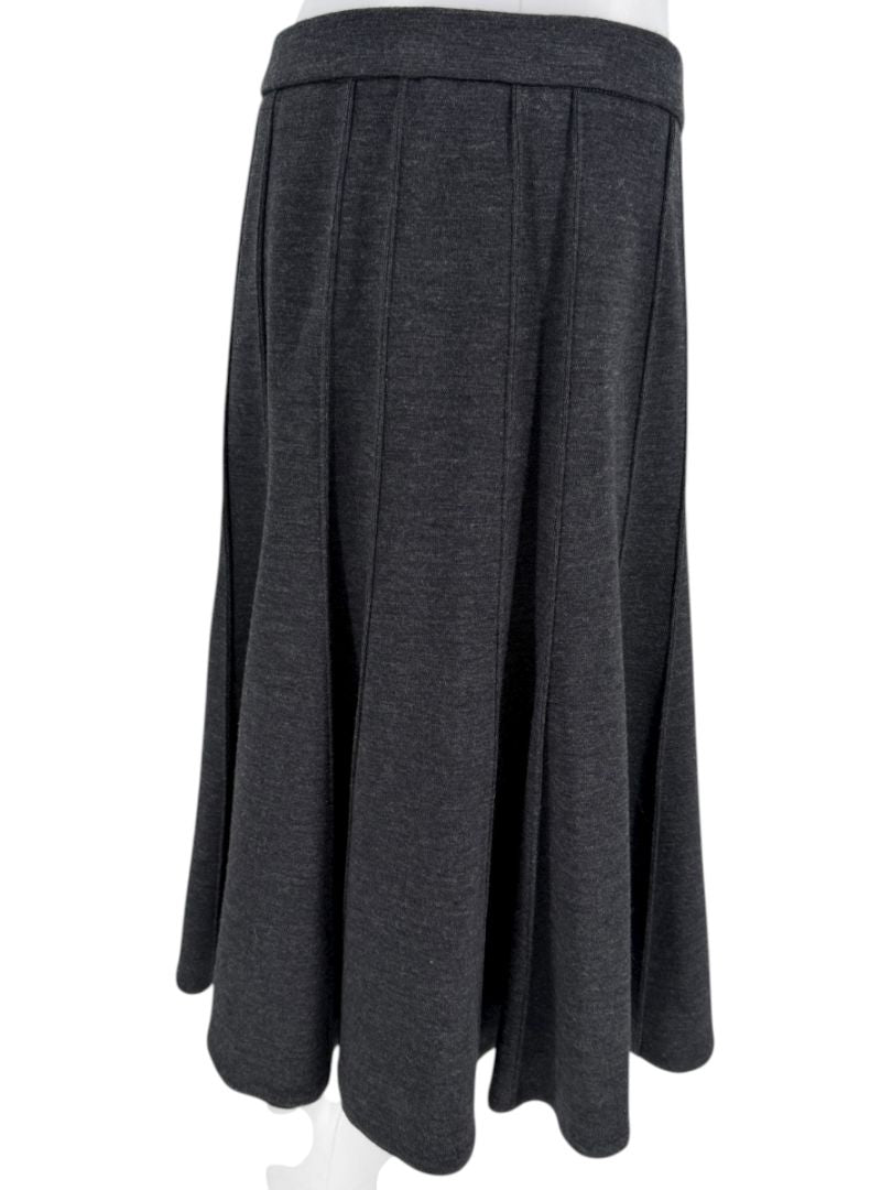 Lida Baday Charcoal Gray A-Line Skirt – Size 10