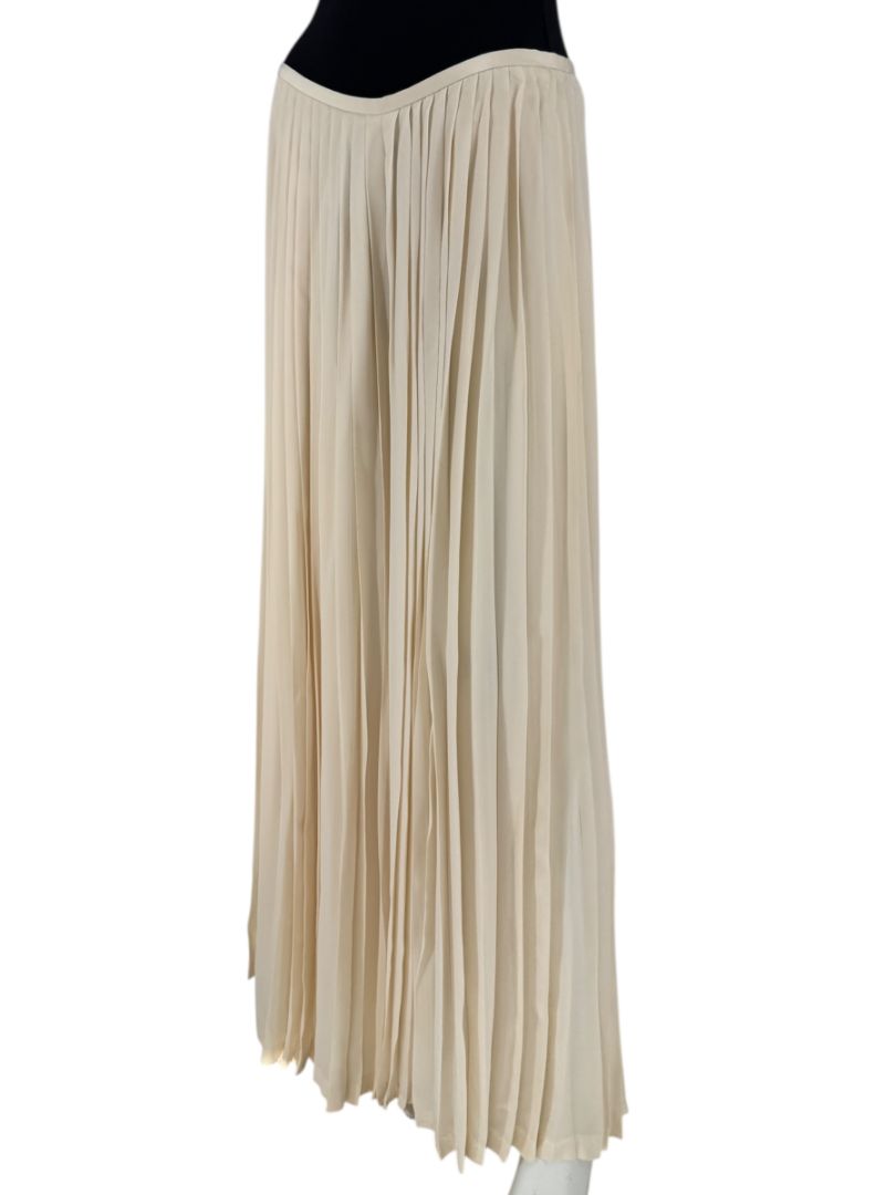 Ralph Lauren Collection Ivory Silk Pleated Palazzo Pants – Size 12