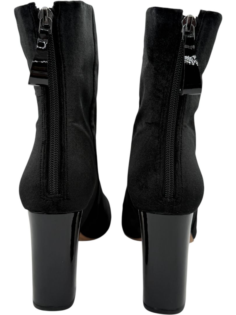 Alexandre Birman Black Velvet Booties – Size 39.5