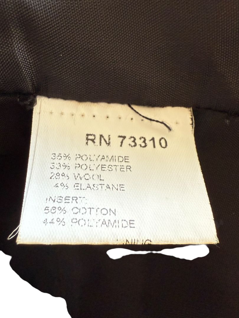 Ivan Grundahl Black Structured Hook-Front Corset Top – Size 44