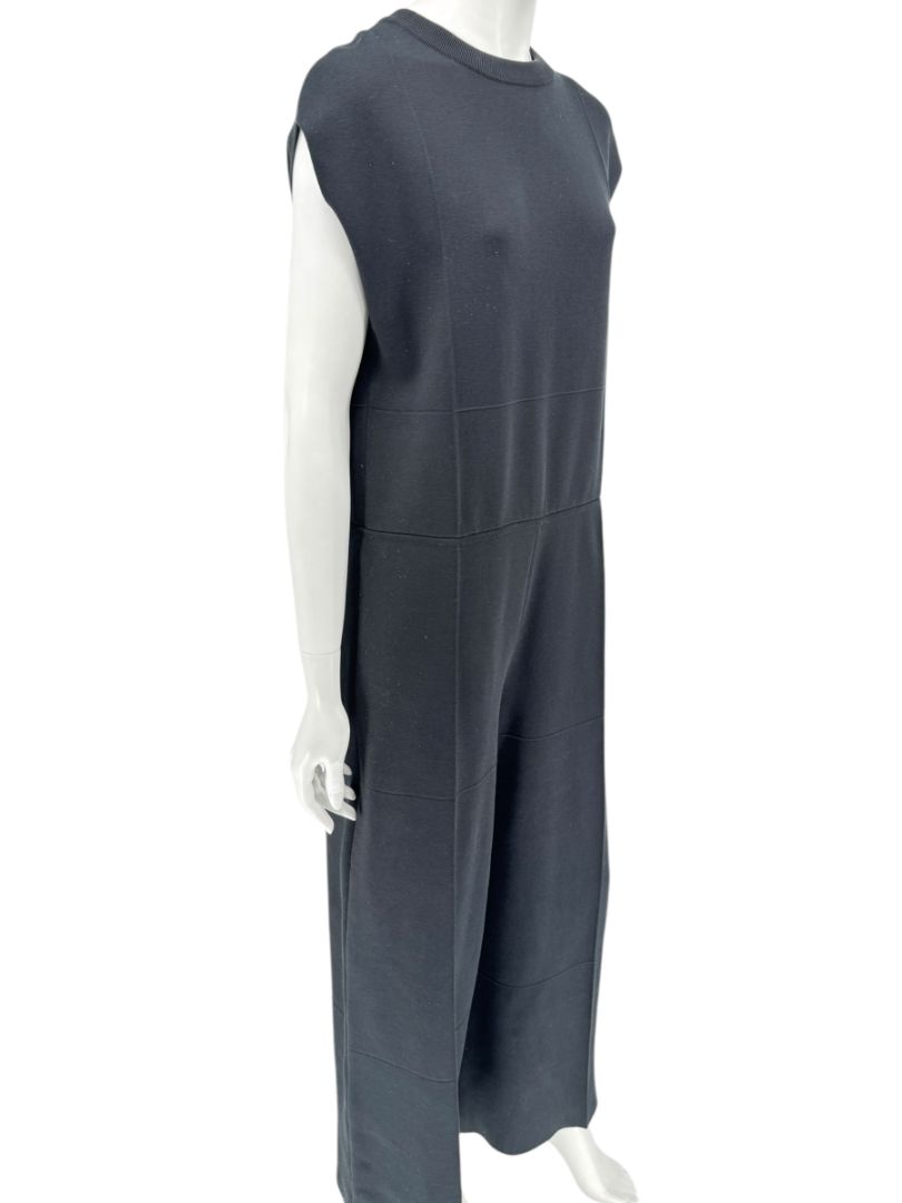 Balenciaga Black Sleeveless Wide-Leg Jumpsuit – Size FR 36