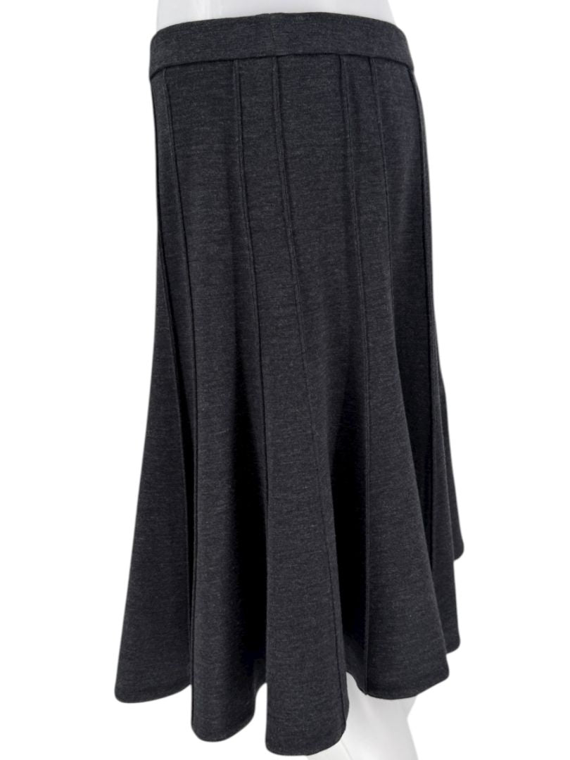 Lida Baday Charcoal Gray A-Line Skirt – Size 10