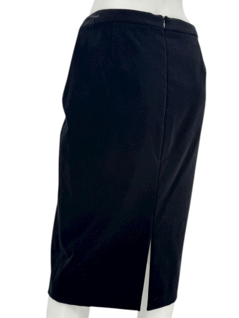 Escada Black Velvet Stretch Pencil Skirt – Size 40/US 10