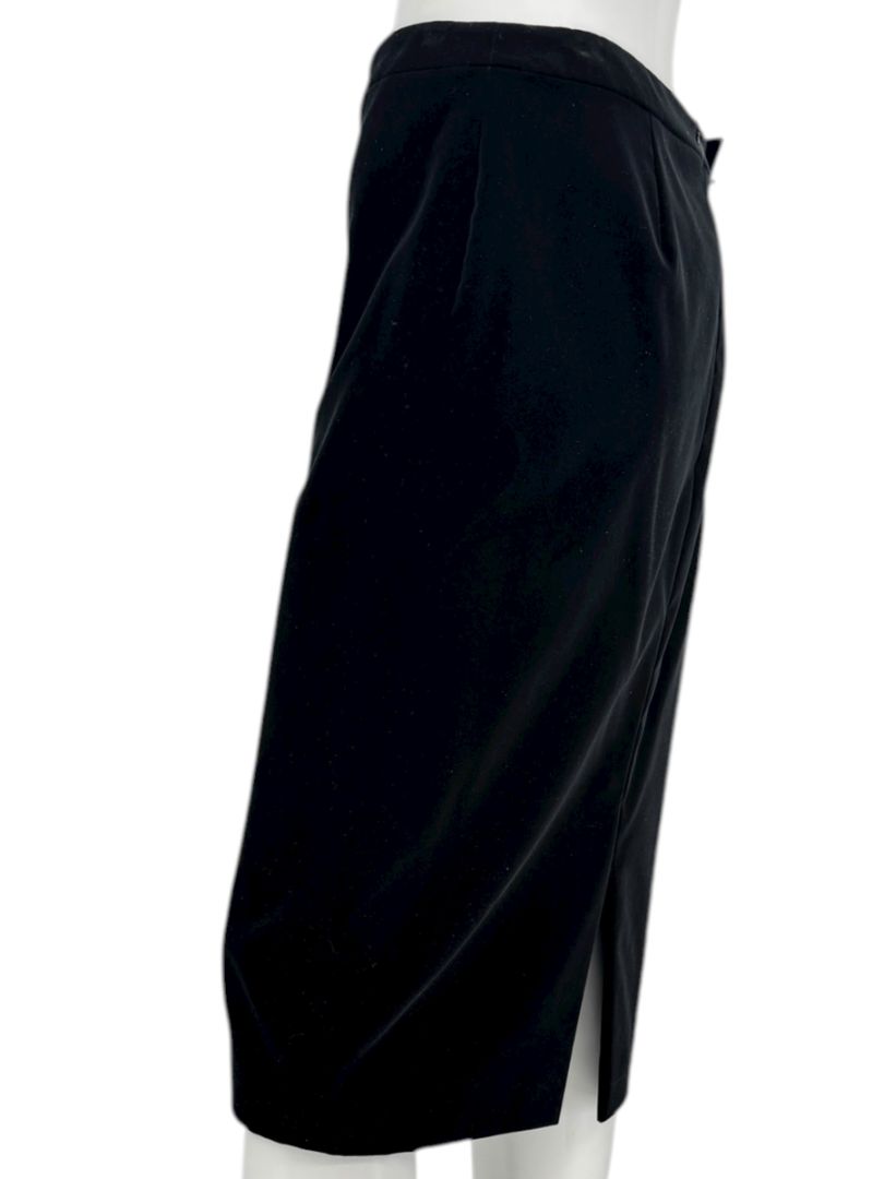 Escada Black Velvet Stretch Pencil Skirt – Size 40/US 10