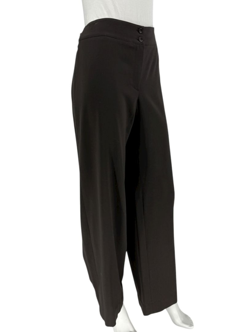 Armani Collezioni Charcoal Wide-Leg Trousers – Size 12