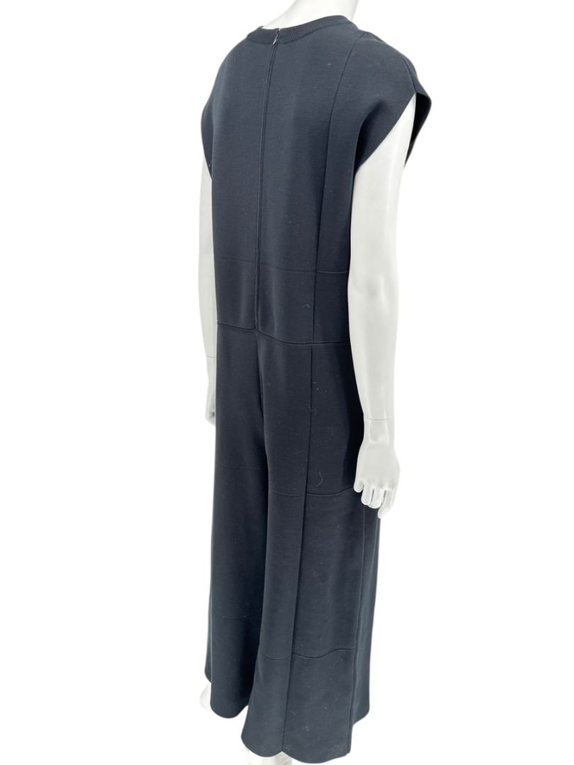 Balenciaga Black Sleeveless Wide-Leg Jumpsuit – Size FR 36