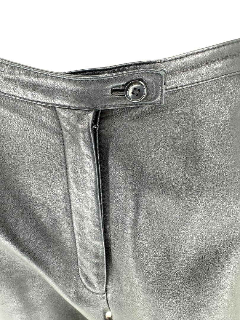 Valerie Stevens Black Genuine Leather Pants – Size 10