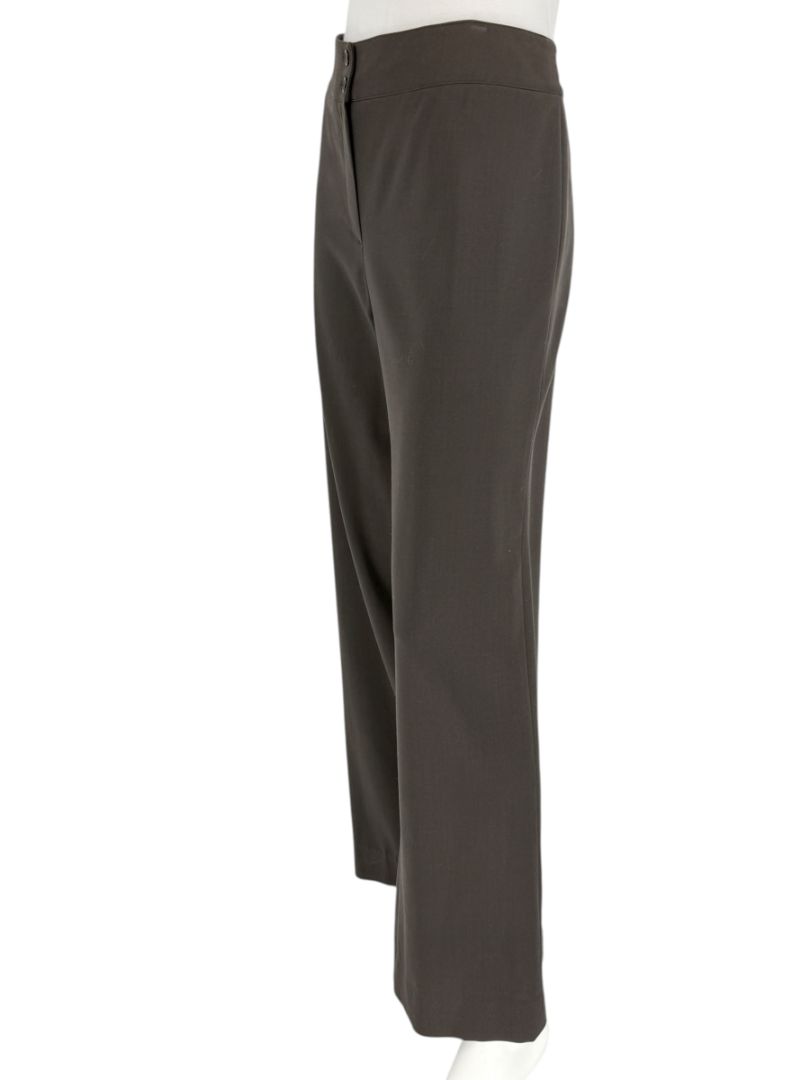 Armani Collezioni Charcoal Wide-Leg Trousers – Size 12