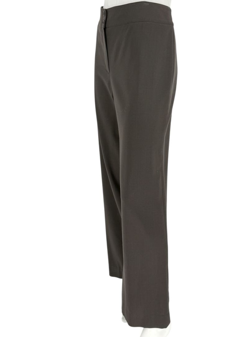 Armani Collezioni Charcoal Wide-Leg Trousers – Size 12