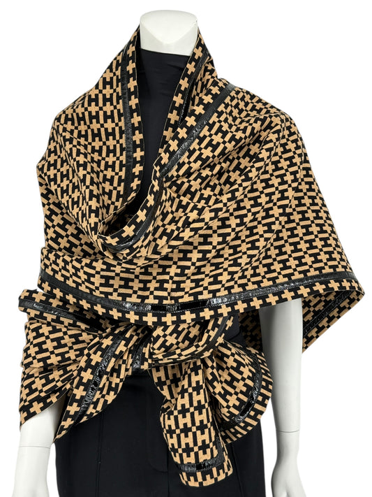 Vintage Halston “H” Designer Collection Oversized Wrap