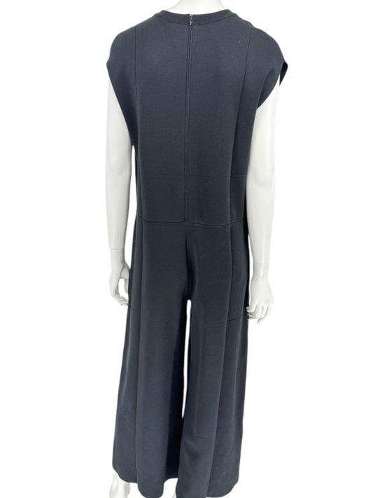 Balenciaga Black Sleeveless Wide-Leg Jumpsuit – Size FR 36