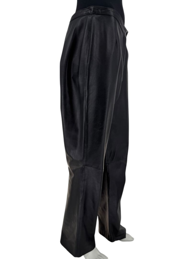 Valerie Stevens Black Genuine Leather Pants – Size 10