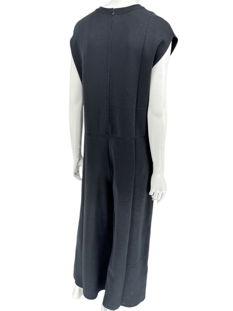 Balenciaga Black Sleeveless Wide-Leg Jumpsuit – Size FR 36