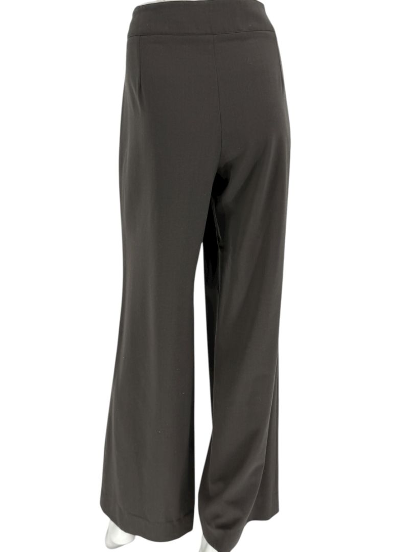 Armani Collezioni Charcoal Wide-Leg Trousers – Size 12