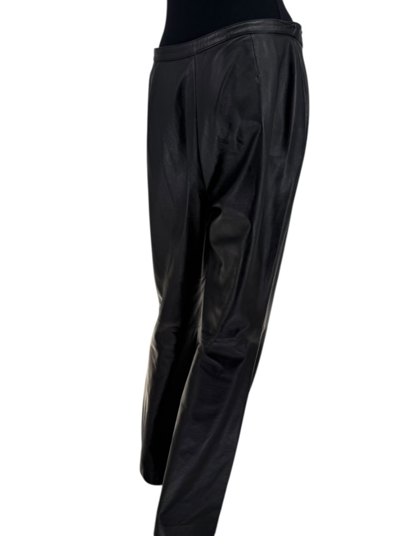 Valerie Stevens Black Genuine Leather Pants – Size 10